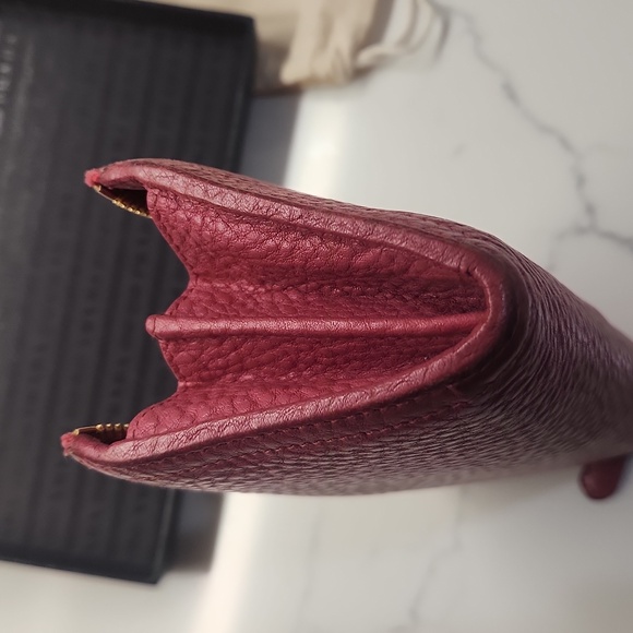 Prada Corner Zip Pebbled Leather Wallet - Picture 9 of 11